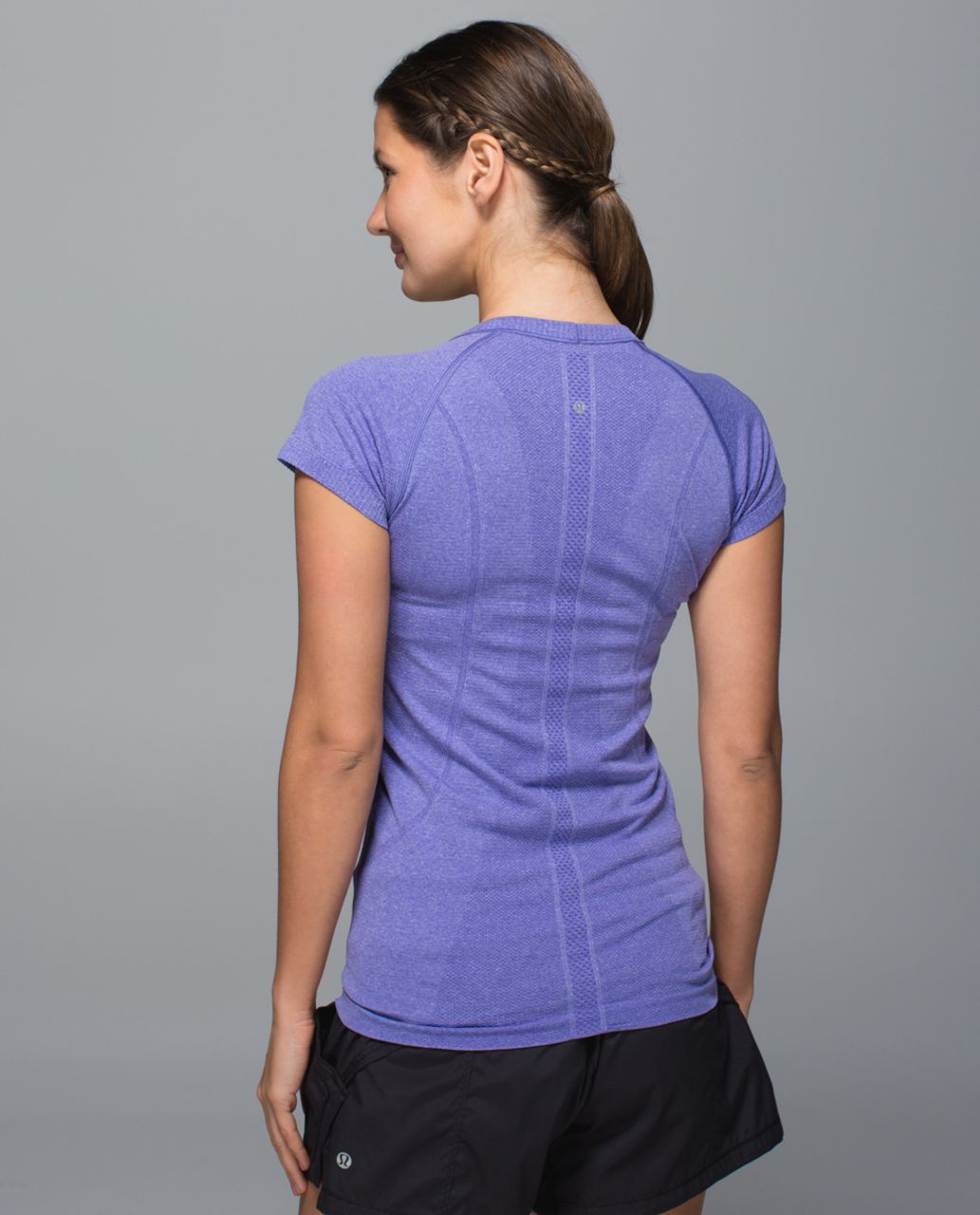 Lululemon Swiftly Tech Short Sleeve Scoop - Heathered Iris Flower