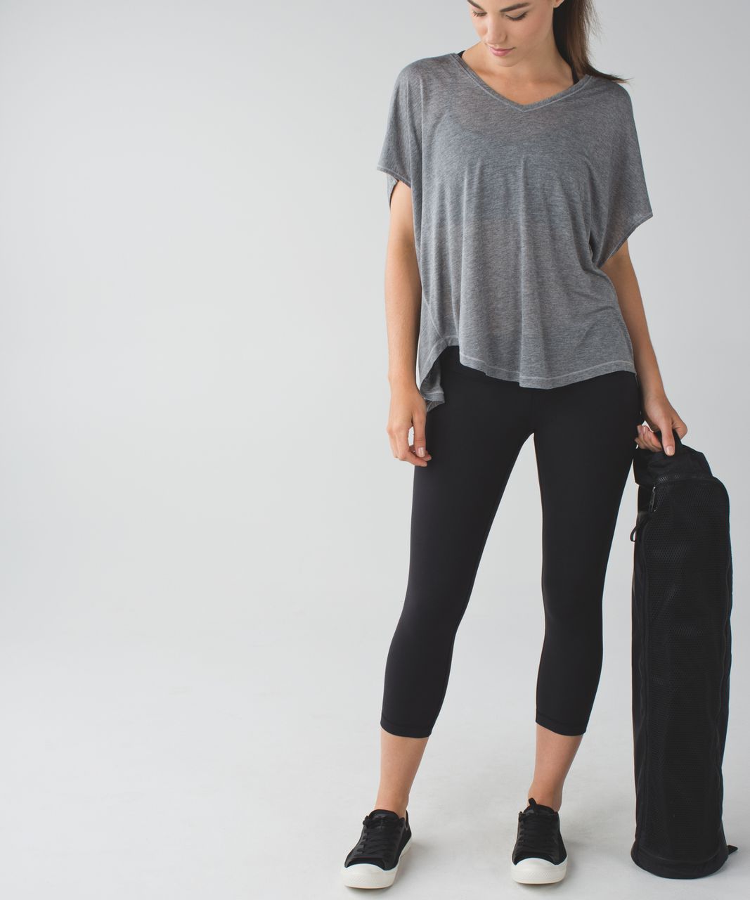 Lululemon Wunder Under Crop II *Full-On Luon - Black