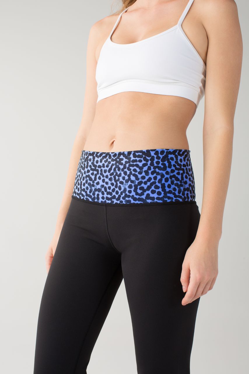 Lululemon Groove Pant II *Full-On Luon (Roll Down - Tall) - Black / Ace Spot Lullaby Black