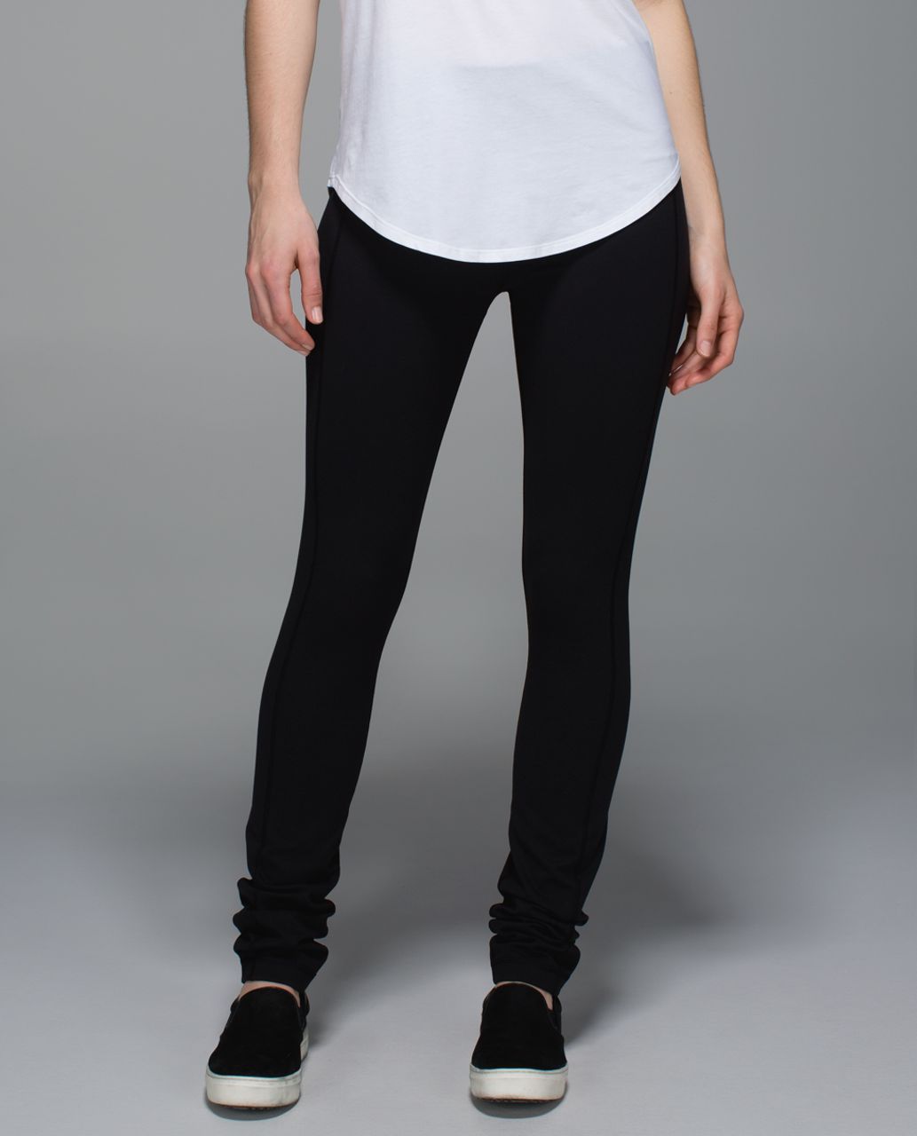 Lululemon Skinny Groove Pant *Brushed - Black - lulu fanatics