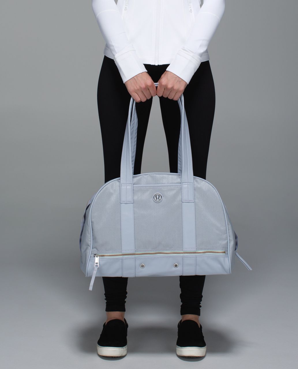 Lululemon Om For All Bag - Silver Fox / White - lulu fanatics