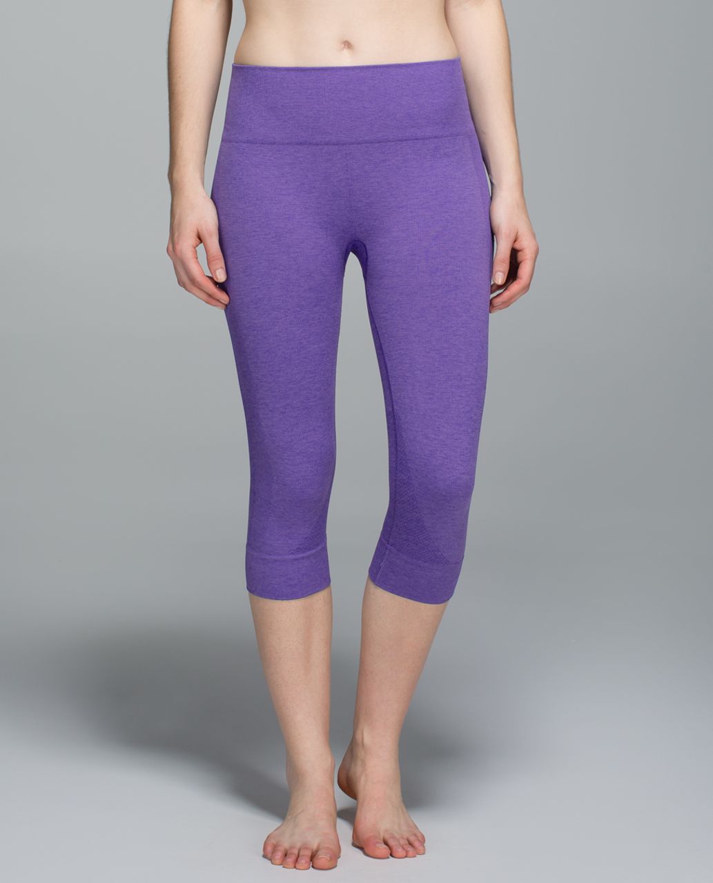 Lululemon Seamlessly Street Crop - Heathered Iris Flower