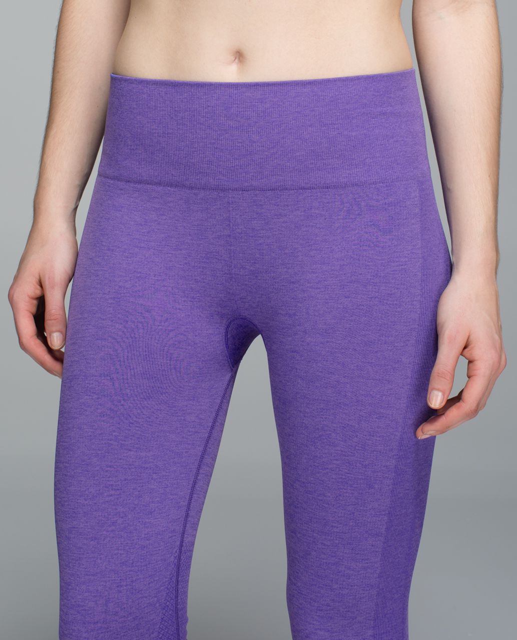 Lululemon Seamlessly Street Crop - Heathered Iris Flower