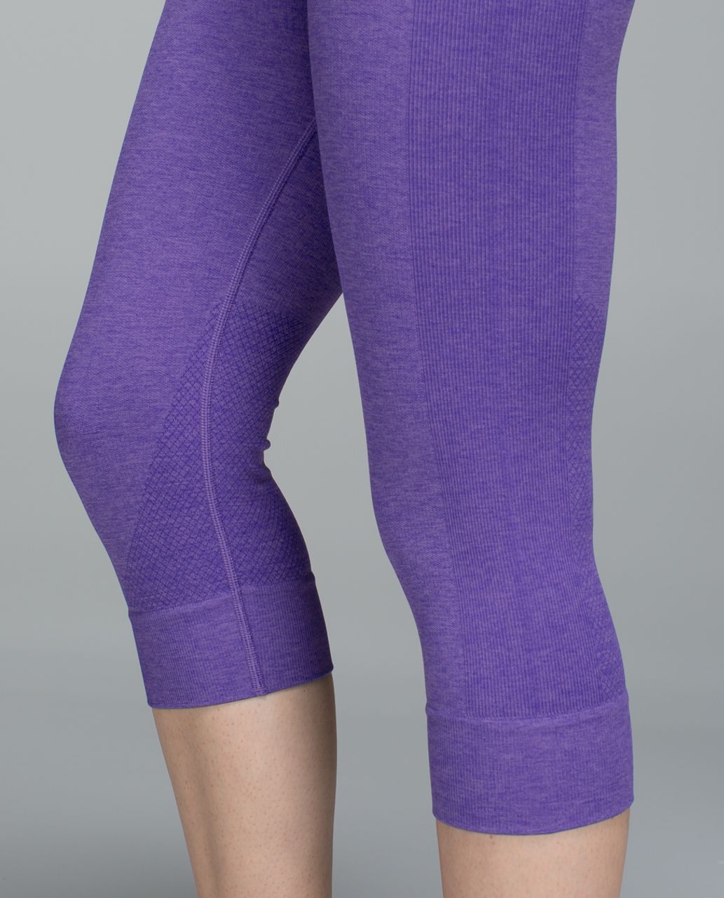 Lululemon Seamlessly Street Crop - Heathered Iris Flower