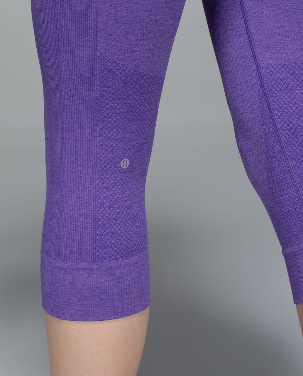 Lululemon Seamlessly Street Crop - Heathered Iris Flower