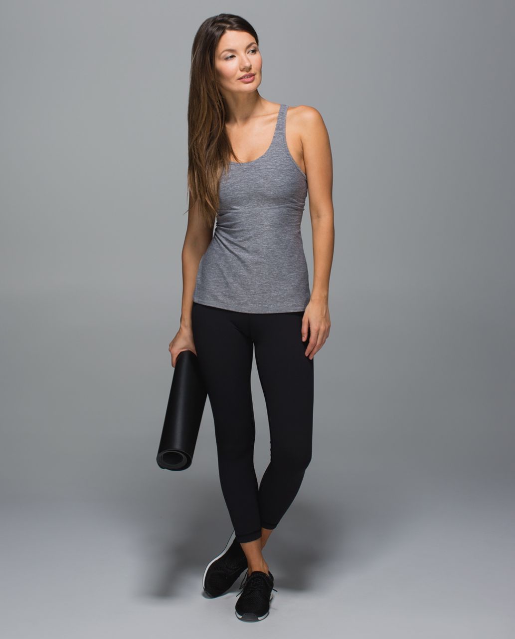 Lululemon Crossback Tank II - Heathered Slate