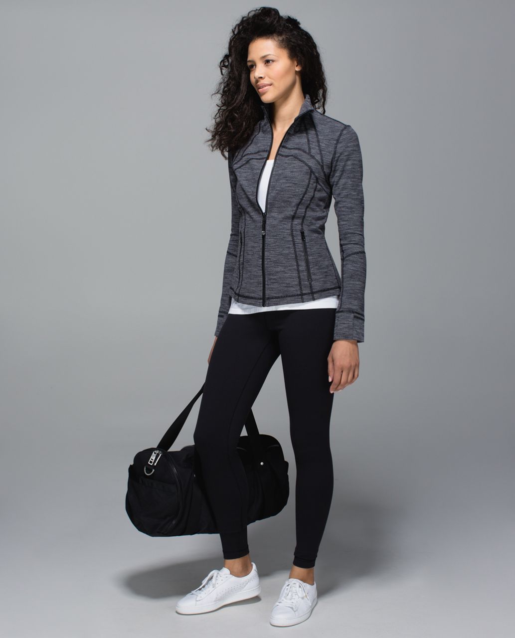 Lululemon Define Jacket - Diamond Jacquard Space Dye Black Slate - lulu  fanatics