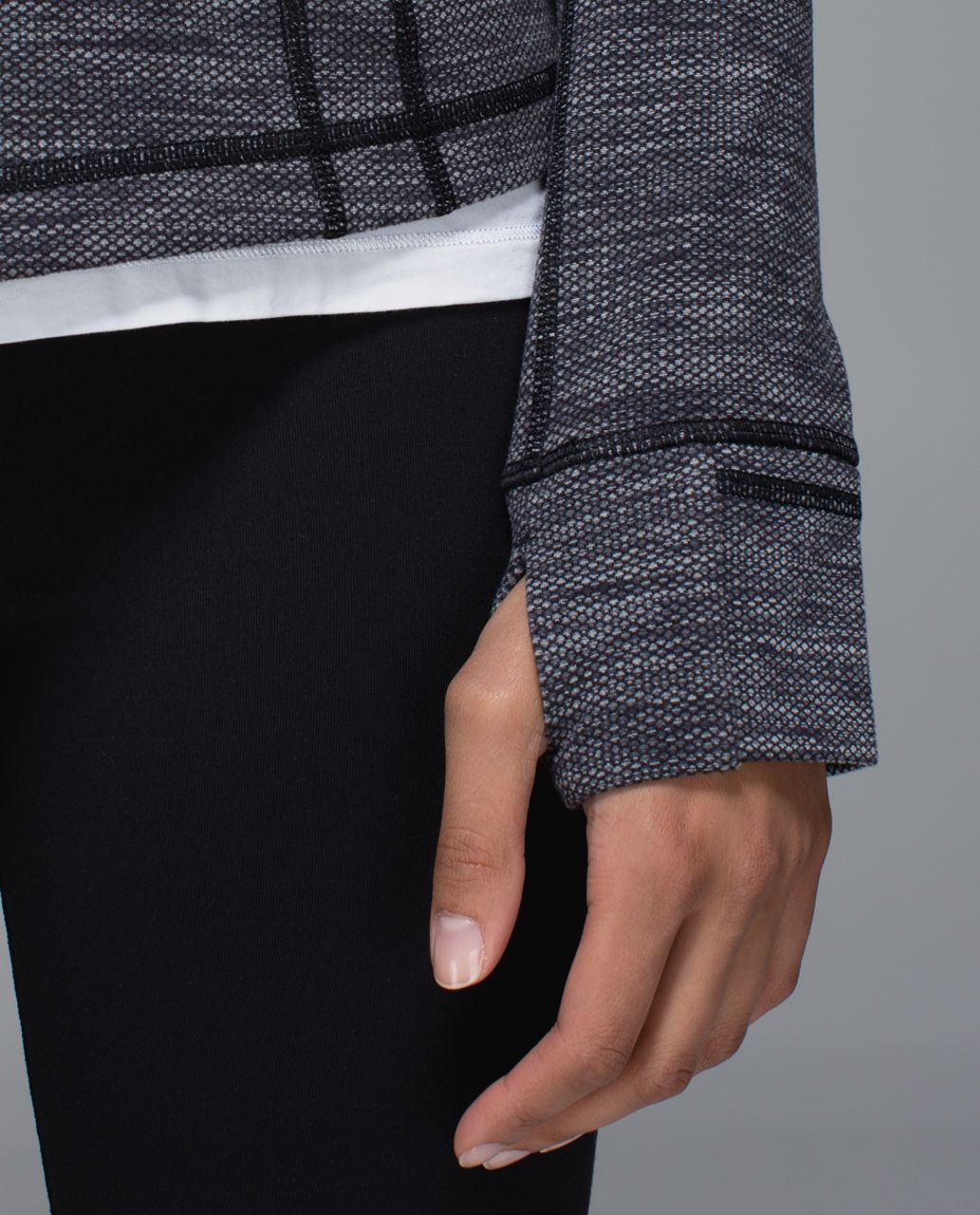 Lululemon Define Jacket - Diamond Jacquard Space Dye Black Slate