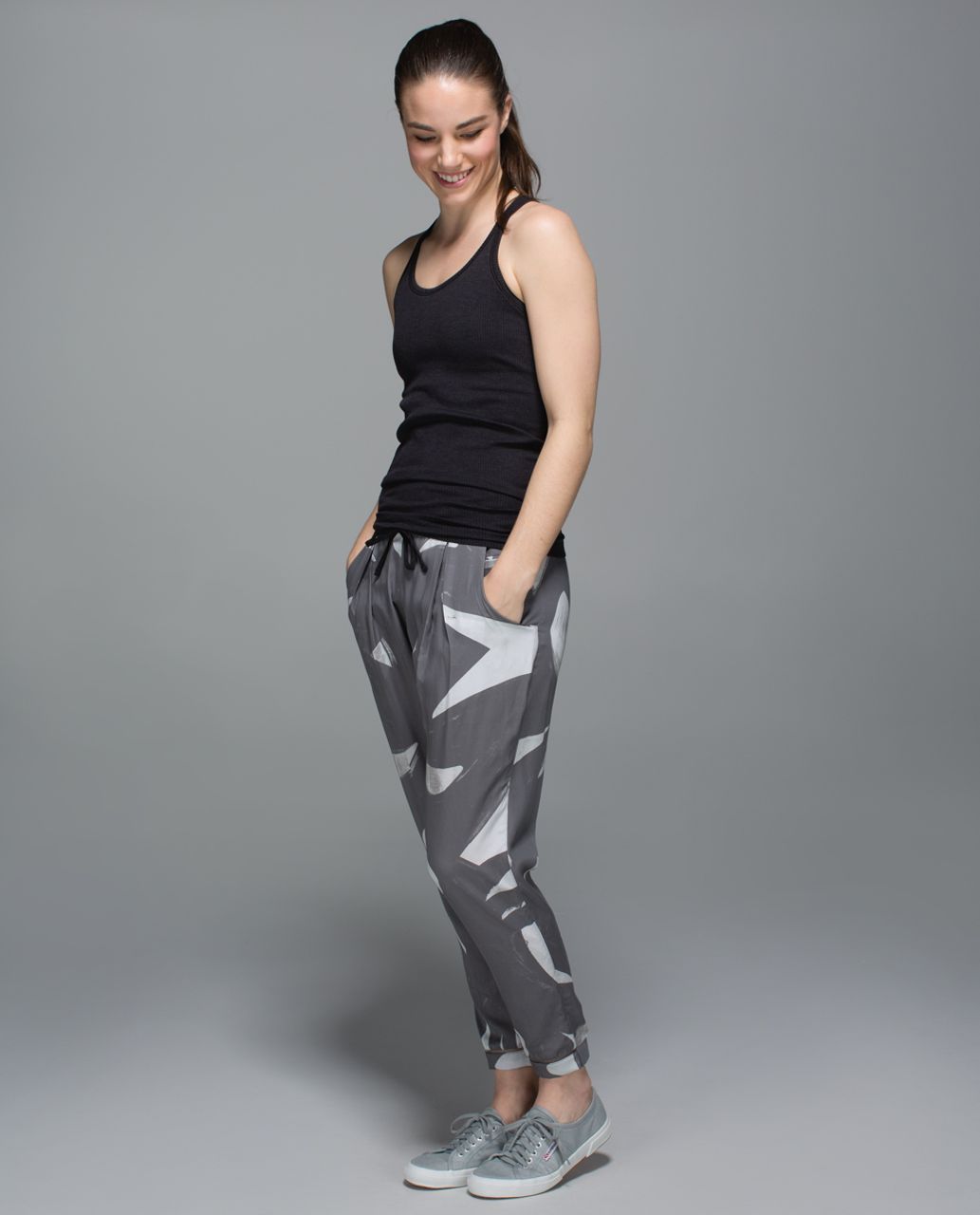 Lululemon City Jogger - Back Spin Stroke White Slate / Slate