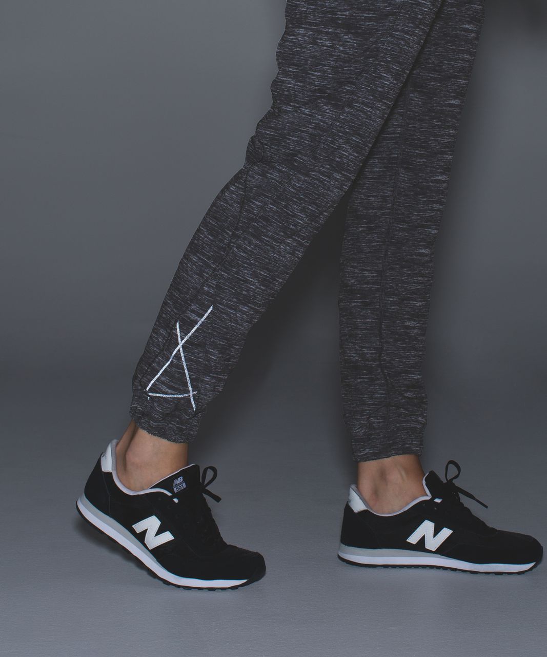 Lululemon Trainer Track Pant - Mini Oki Heathered Print Slate Deep Coal / Deep Coal