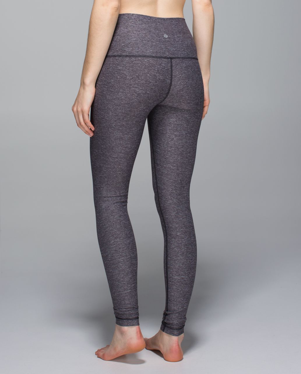 Lululemon Wunder Under Pant (Roll Down) - Heathered Naval Blue