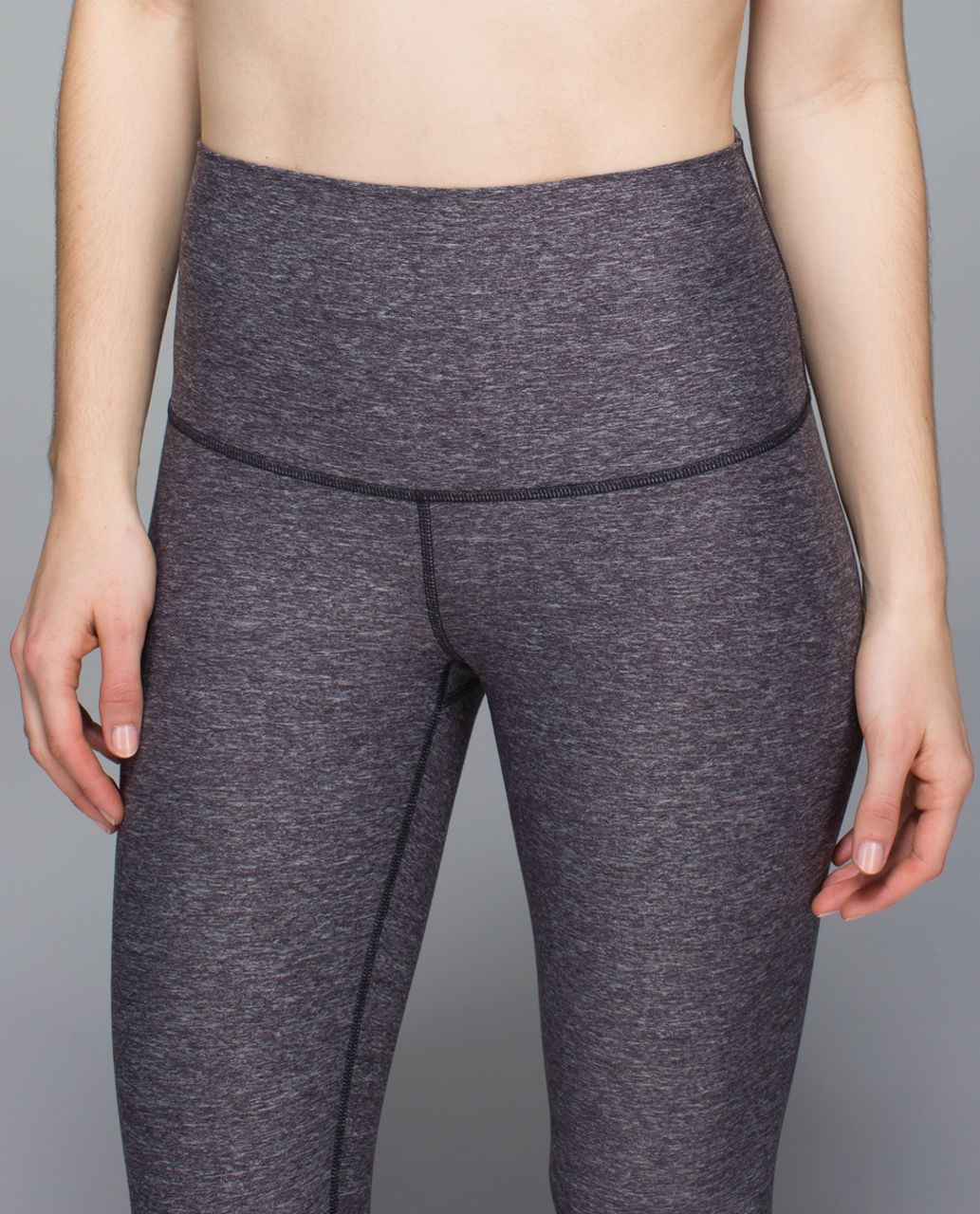 Lululemon Wunder Under Pant (Roll Down) - Heathered Naval Blue