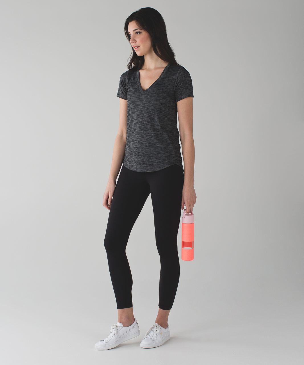 Lululemon Pure Focus Glass Water Bottle - Grapefruit / Blush Quartz