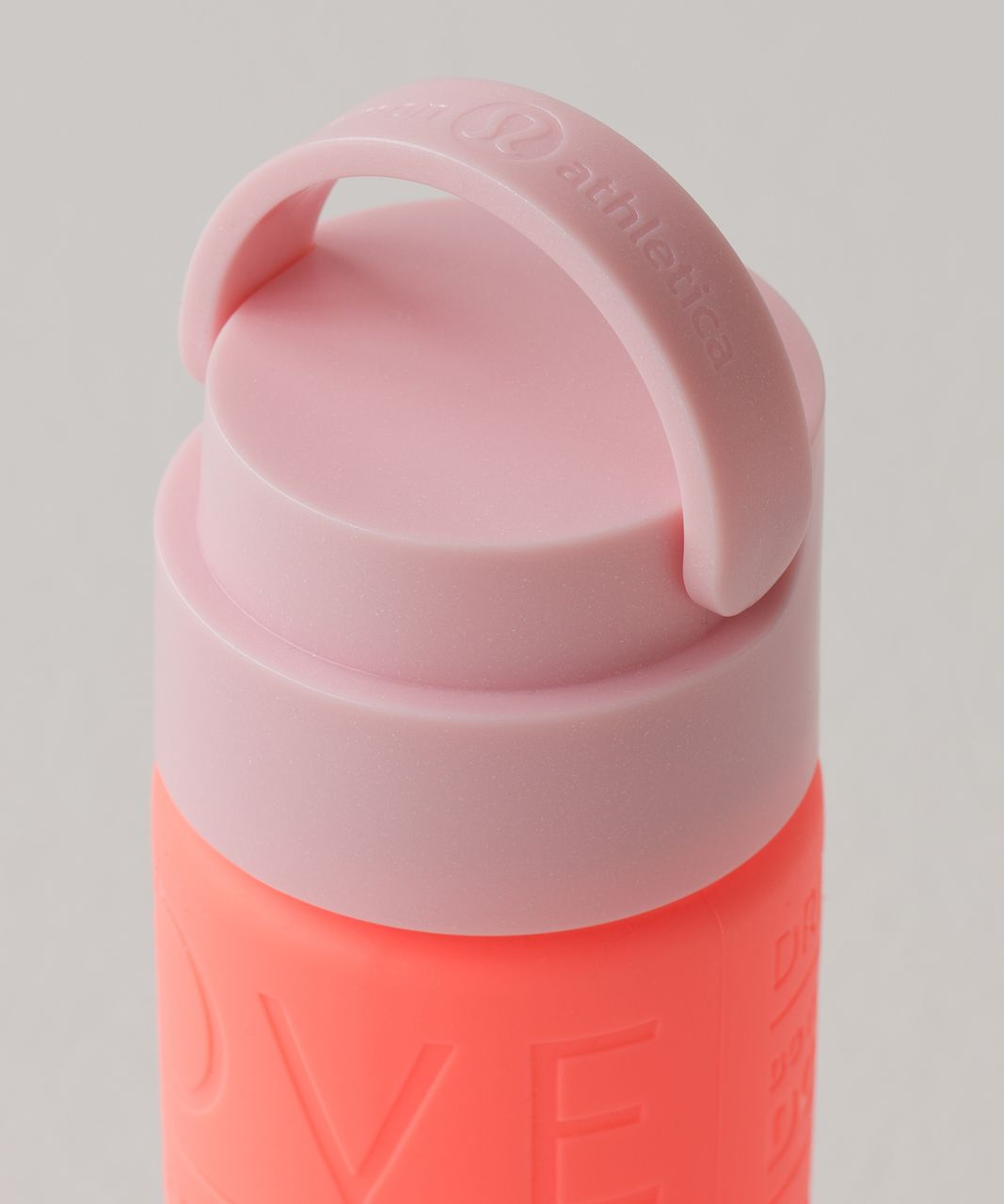 Lululemon Pure Focus Glass Water Bottle - Grapefruit / Blush Quartz