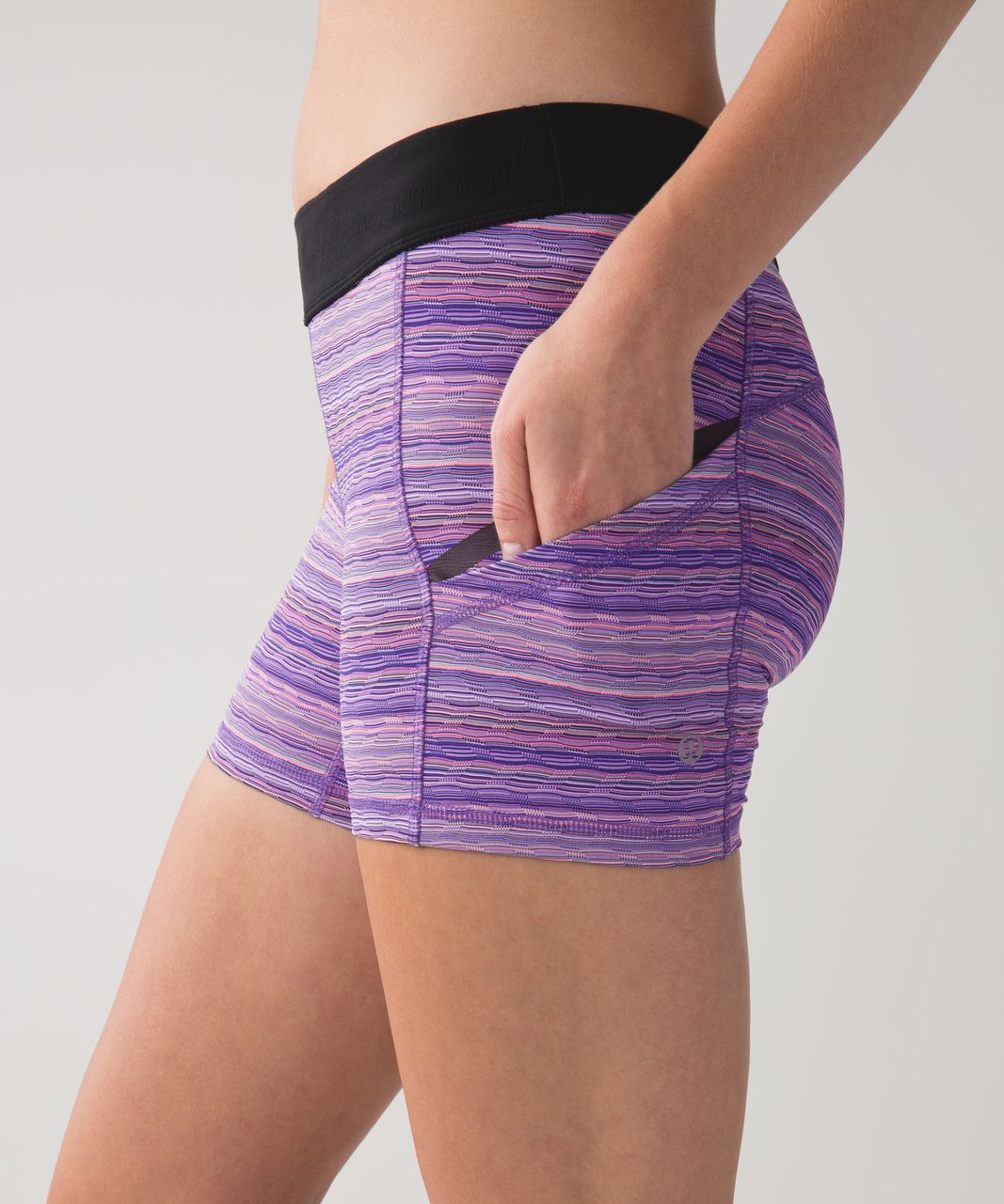 Lululemon What The Sport Short - Space Dye Twist Iris Flower Pink Shell