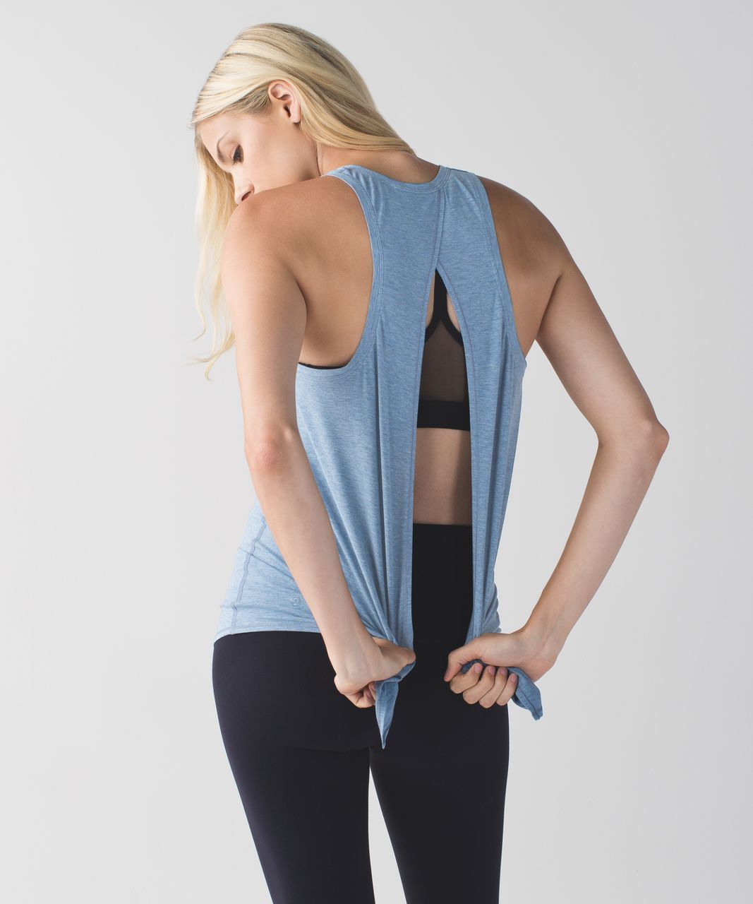 Lululemon All Tied Up Tank - Heathered Blue Denim