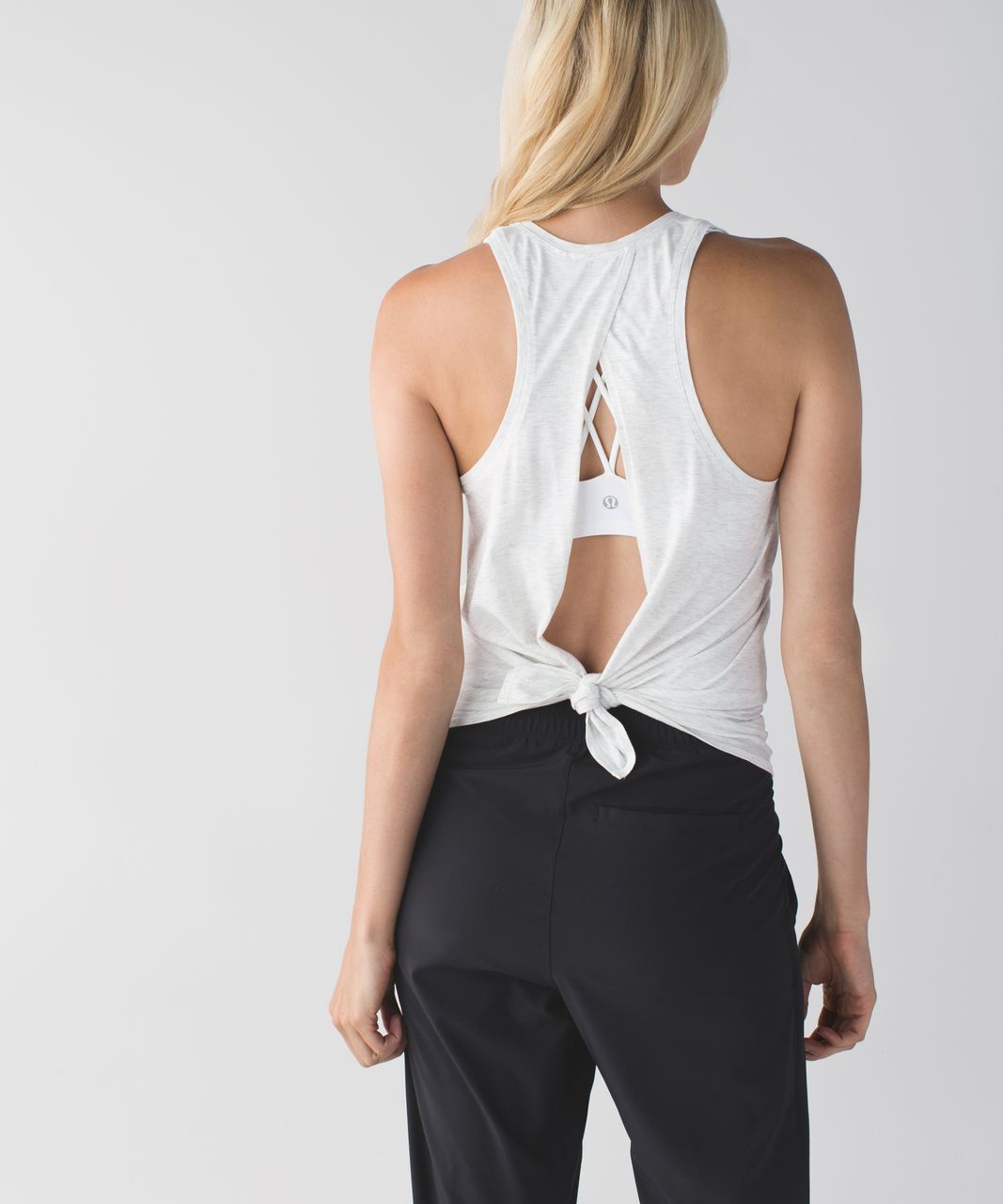 Lululemon All Tied Up Tank - Heathered White