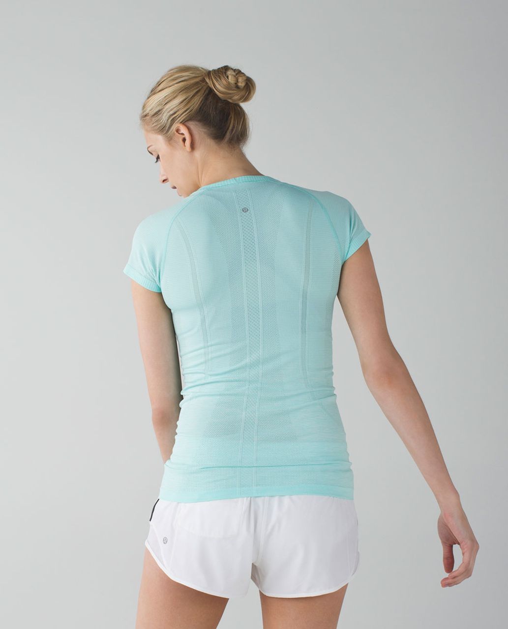 Lululemon Swiftly Tech Short Sleeve Crew - Heathered Tranquil Blue