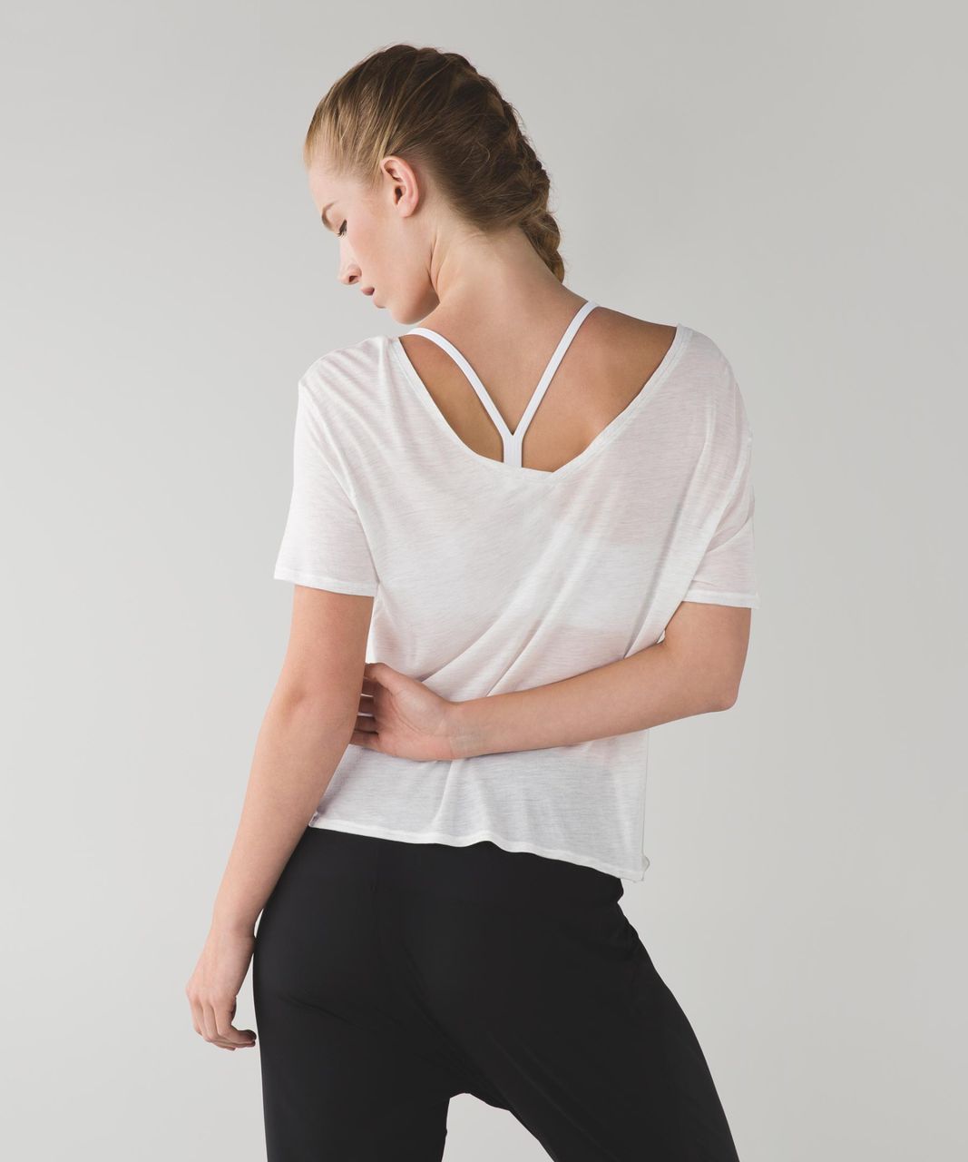 Lululemon Girlfriend Tee - Heathered Mod White