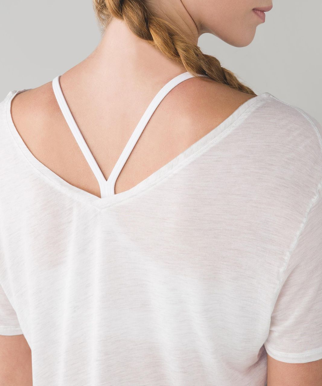 Lululemon Girlfriend Tee - Heathered Mod White