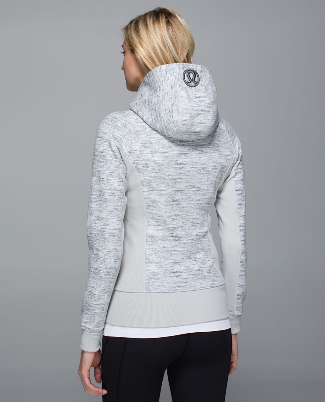 Lululemon Scuba Hoodie II - Mini Oki Heathered Print Silver Spoon Slate / Silver Spoon / Silver Spoon