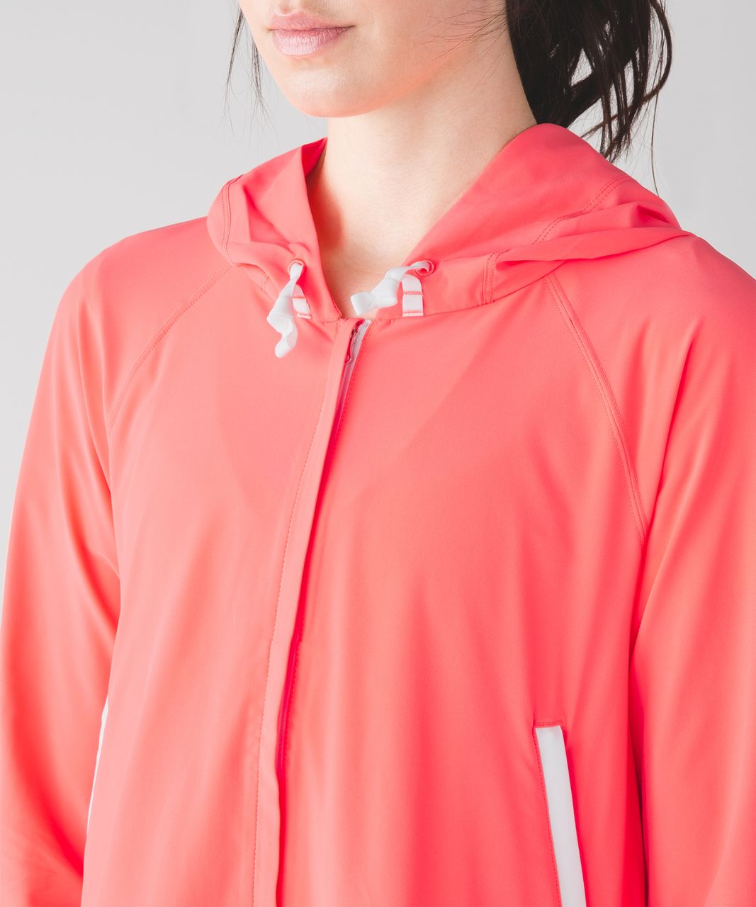 Lululemon Sun Showers Jacket - Grapefruit / White