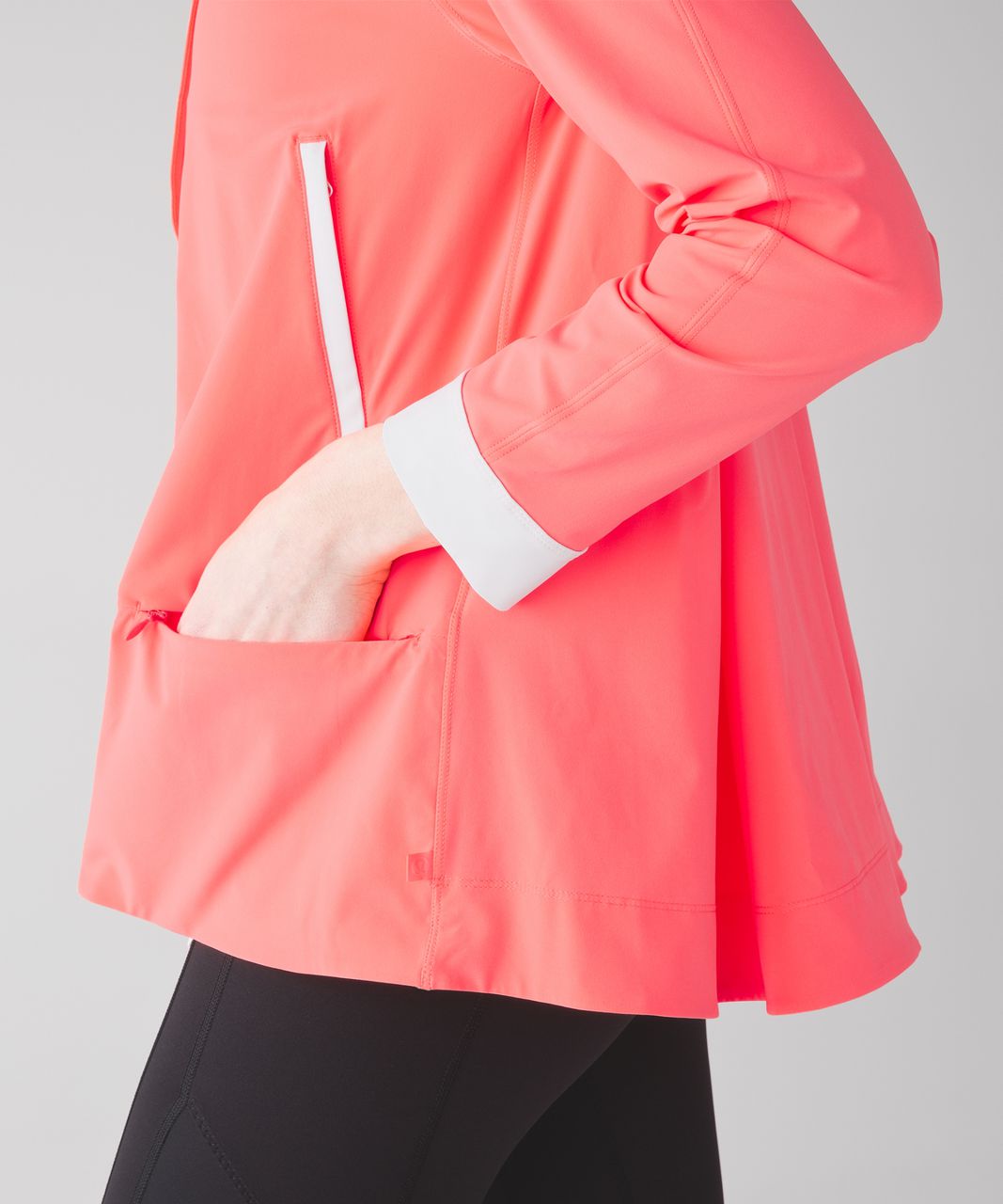 Lululemon Sun Showers Jacket - Grapefruit / White