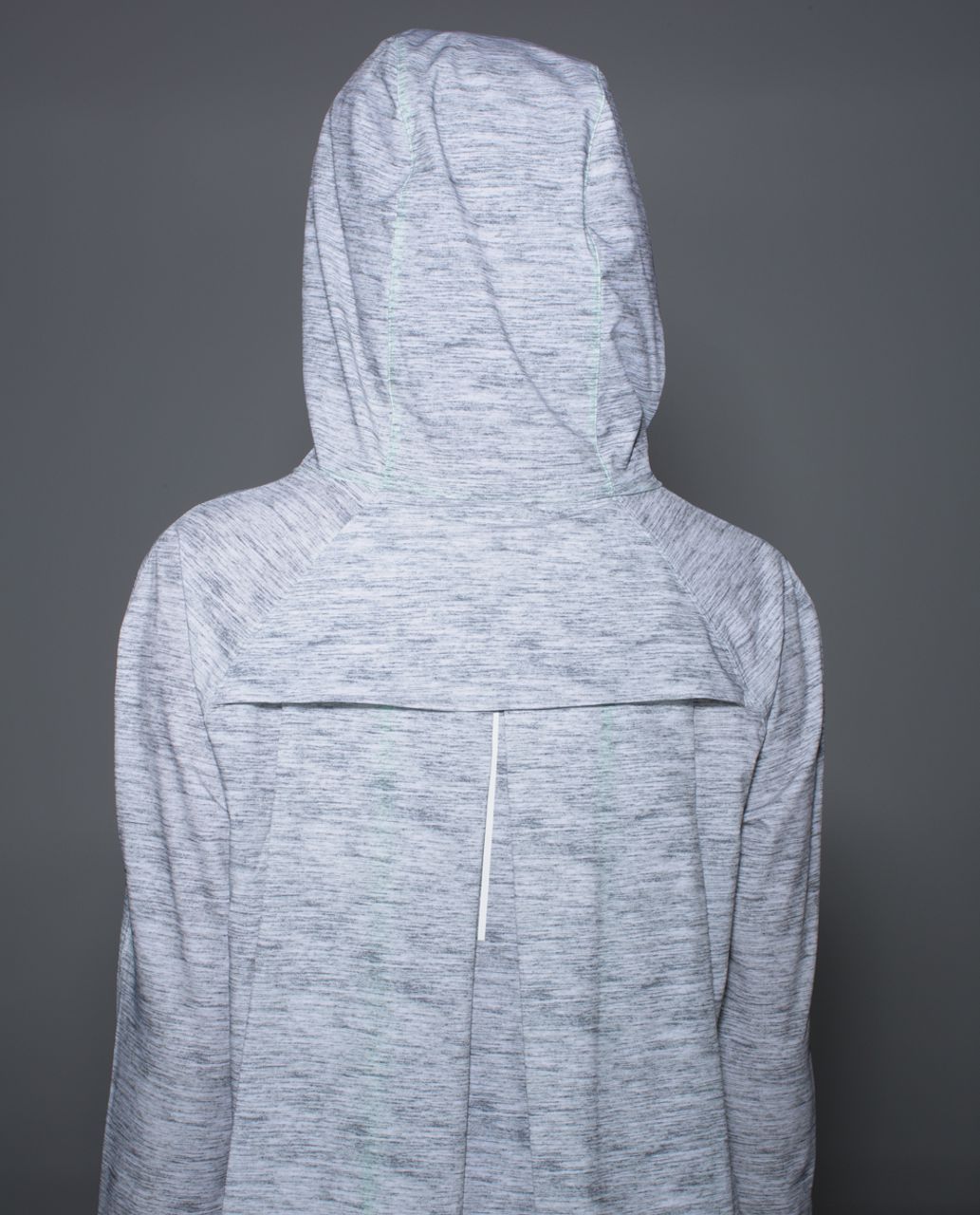 Lululemon Sun Showers Jacket - Mini Oki Heathered Print Silver Spoon Slate / White