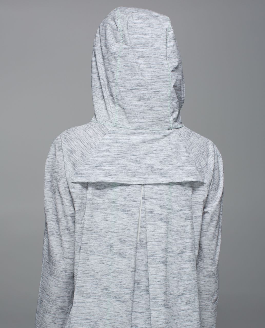 Lululemon Sun Showers Jacket - Mini Oki Heathered Print Silver Spoon Slate / White