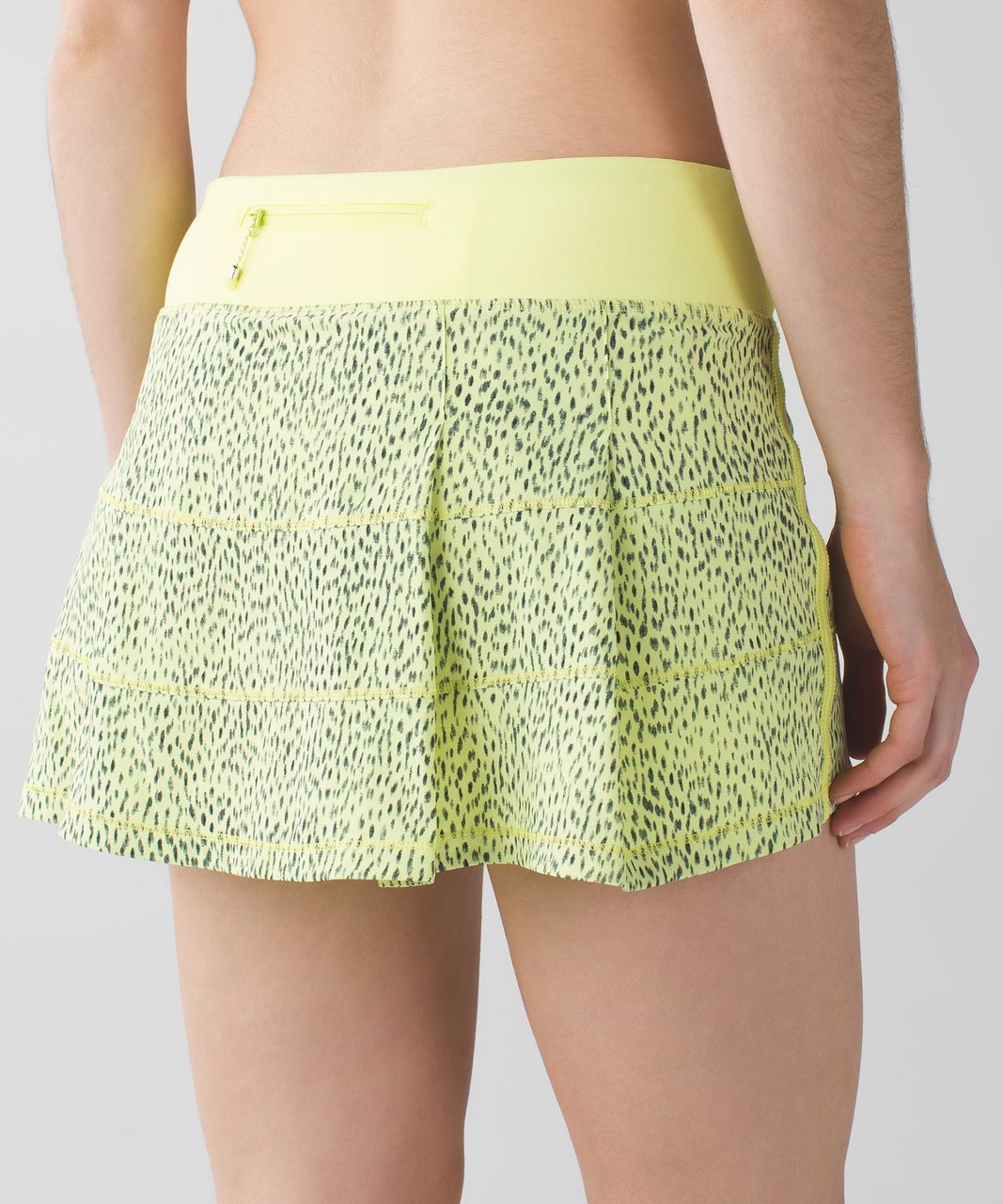 Lululemon Pace Rival Skirt II *4-way Stretch (Regular) - Dottie Dash Clarity Yellow Black / Clarity Yellow