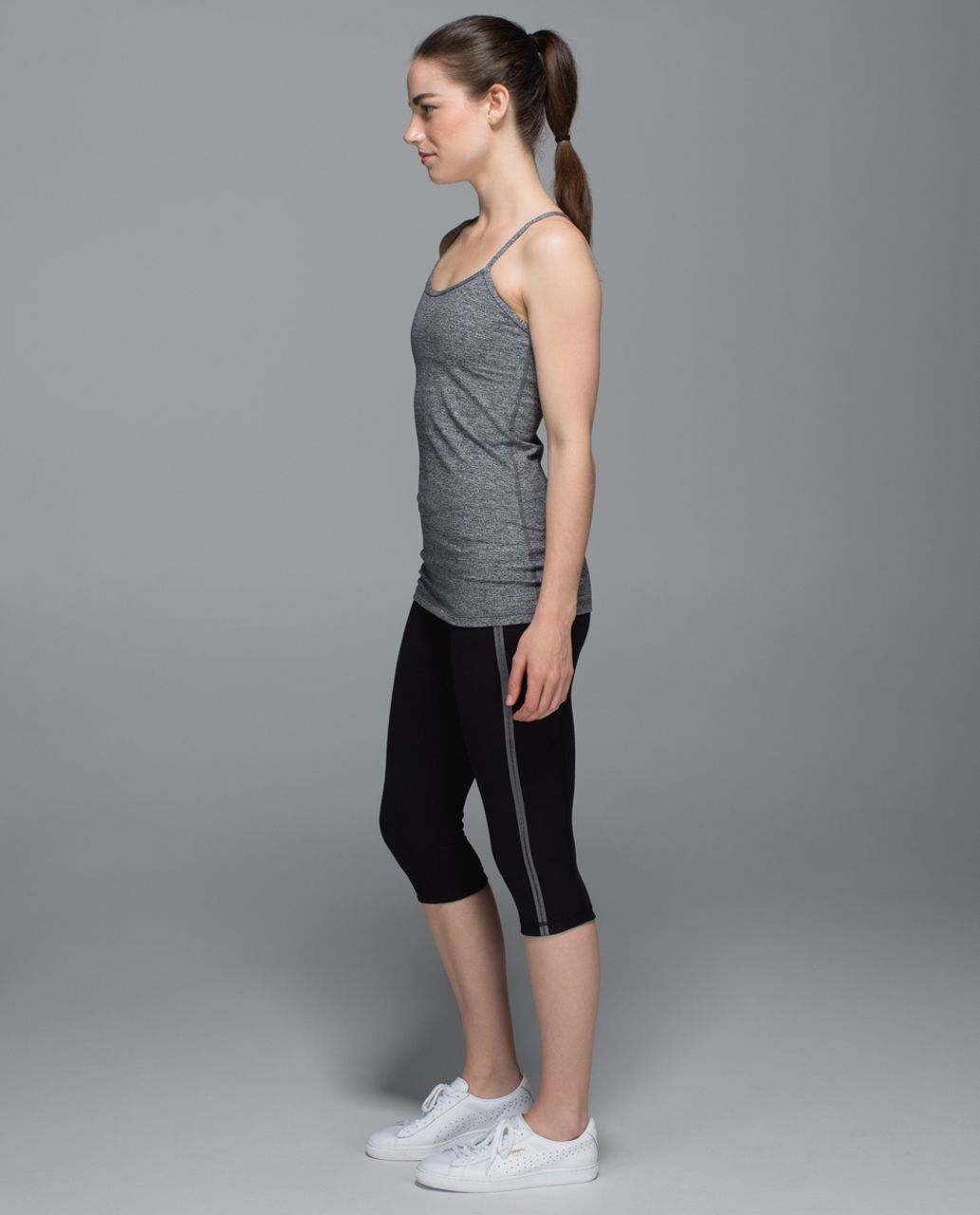 Lululemon Inner Essence Crop - Black /  Slate