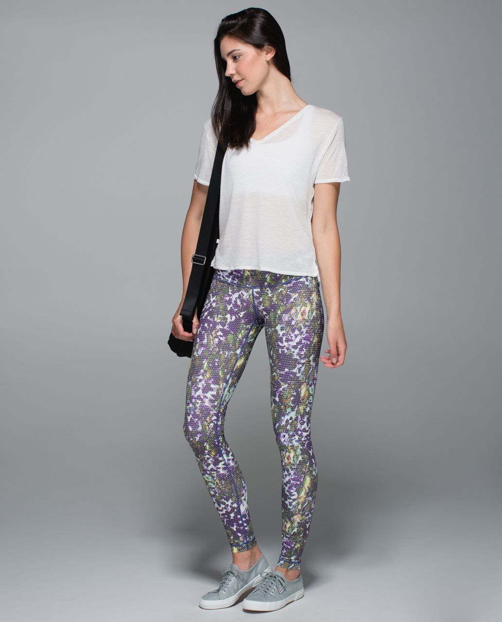 Buy Lululemon Wunder Under Crop III Luon Yoga Pants (Kara Blossom Floral,  8) at