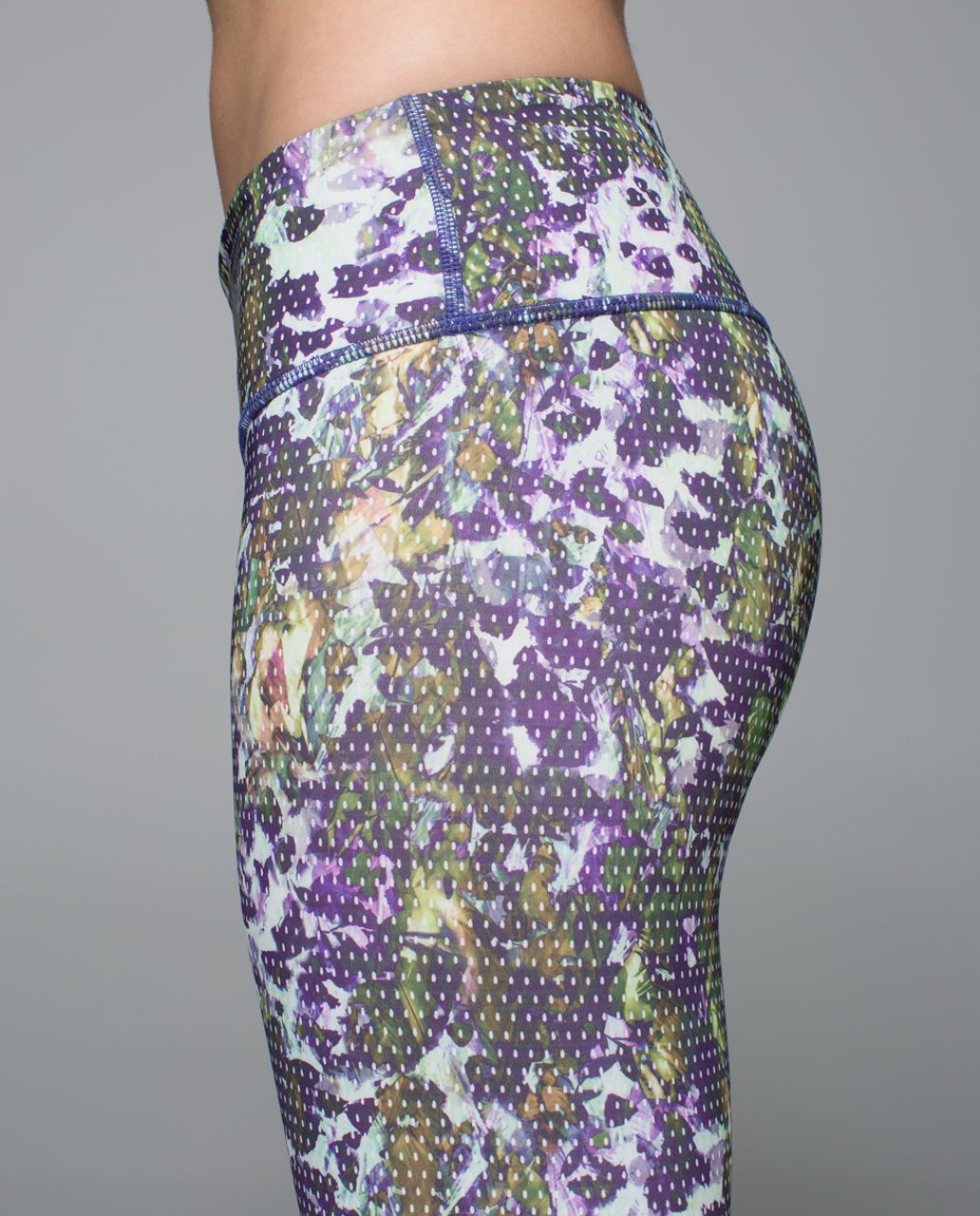 Lululemon Lululemon Wunder Under Pant Roll Down Leggings Women's Size 2  Floral Sport Iris