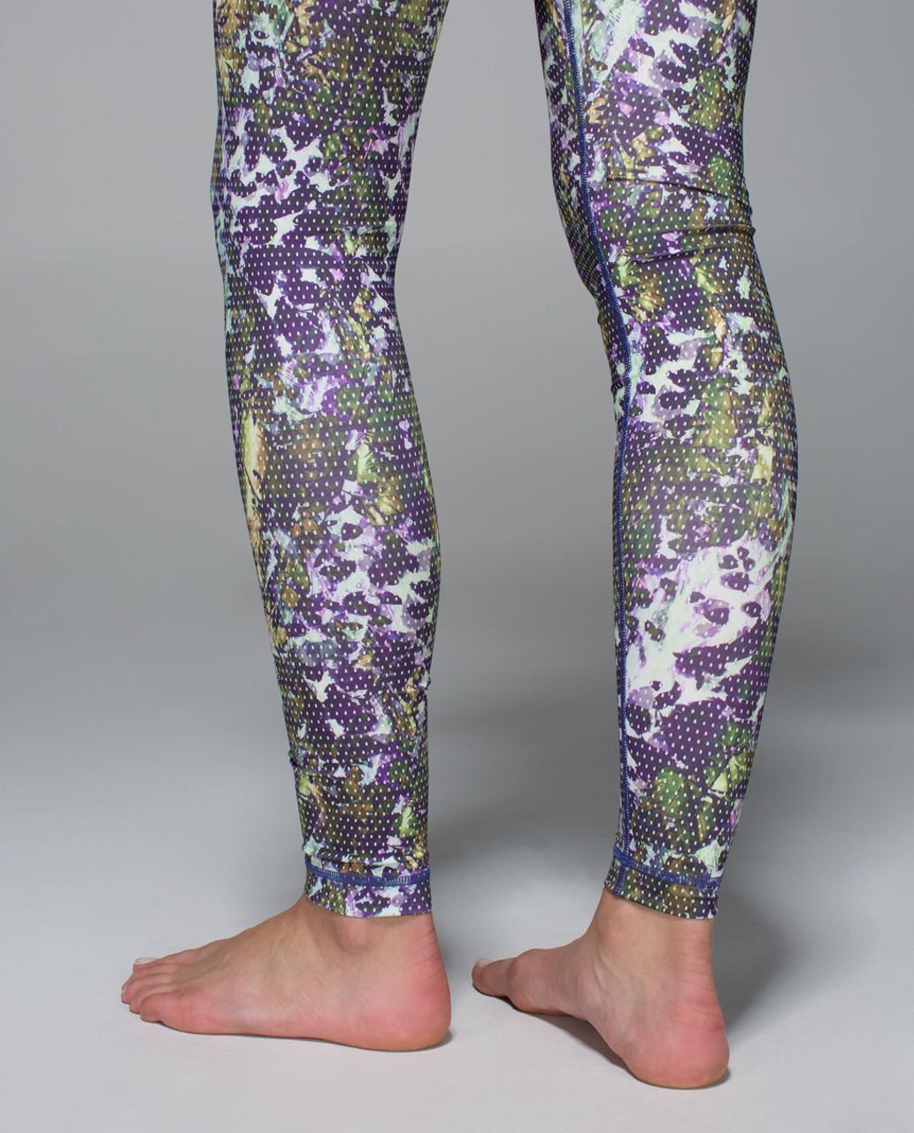 Lululemon Wunder Under Leggings Blue Inky Floral Full On Luxtreme