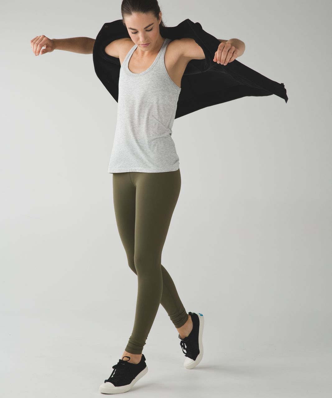 Lululemon Wunder Under Pant *Full-On Luon (Roll Down) - Fatigue Green