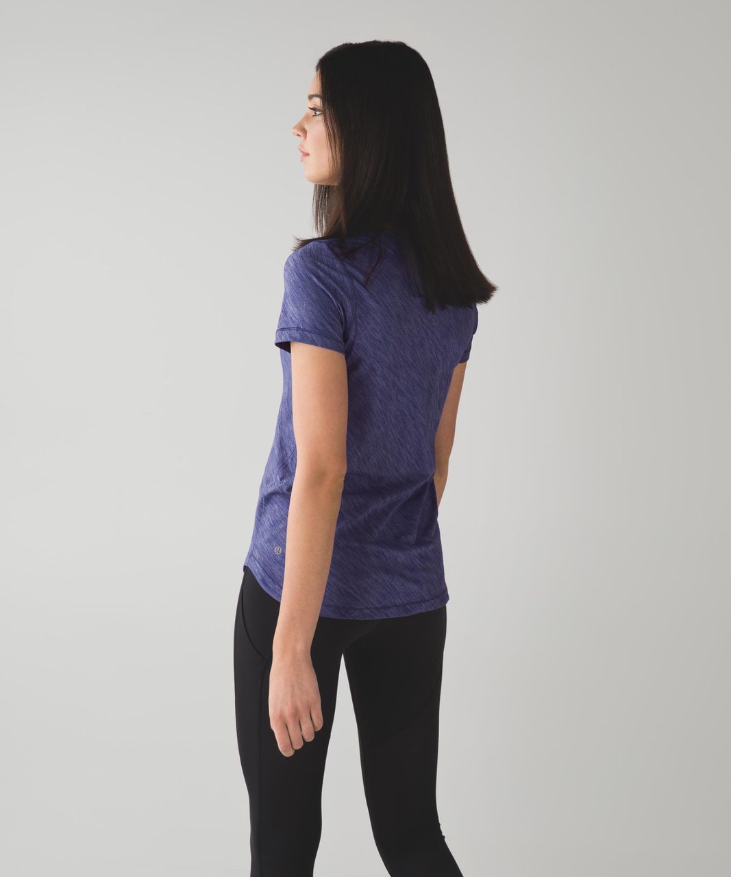 Lululemon What The Sport Tee - Heathered Iris Flower