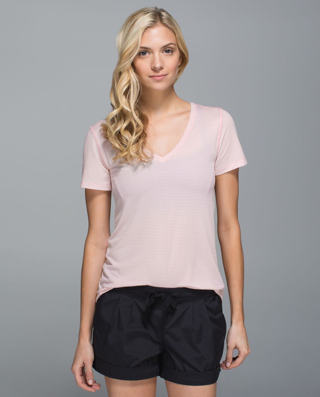 Lululemon What The Sport Tee *Mesh - Blush Quartz