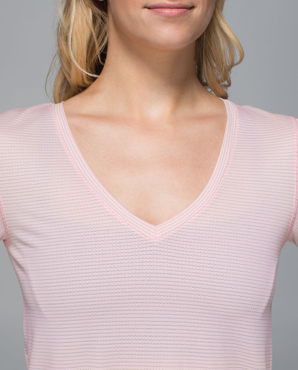 Lululemon What The Sport Tee *Mesh - Blush Quartz