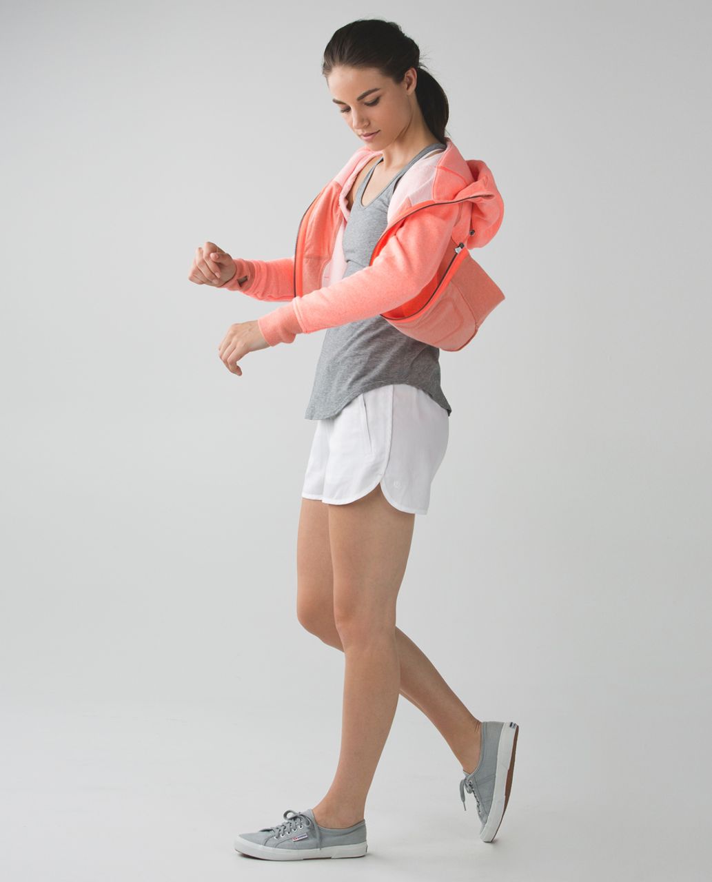 Lululemon On The Daily Hoodie Heathered Grapefruit Peach Orange Full Zip (12)  : : Clothing, Shoes & Accessories