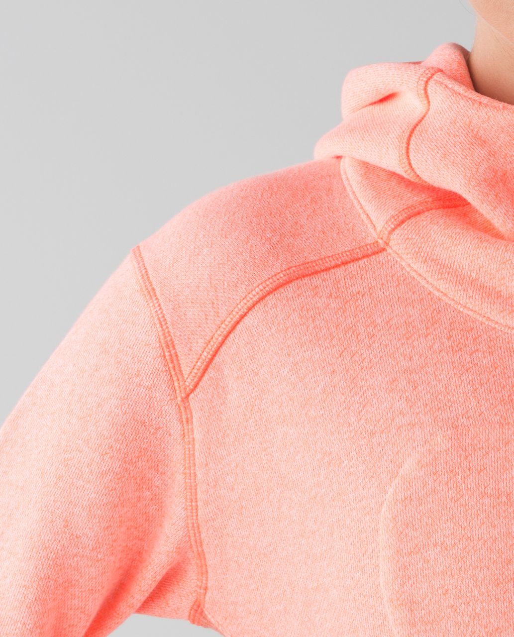 Lululemon On The Daily Hoodie *Cotton - Heathered Grapefruit / Heathered Plush Peach