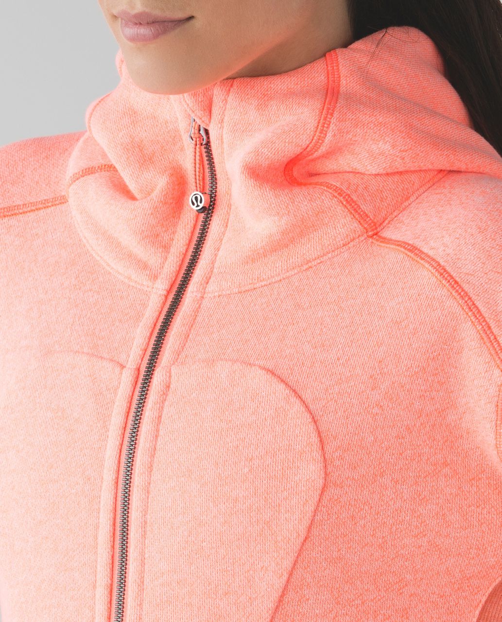 Lululemon On The Daily Hoodie *Cotton - Heathered Grapefruit / Heathered Plush Peach