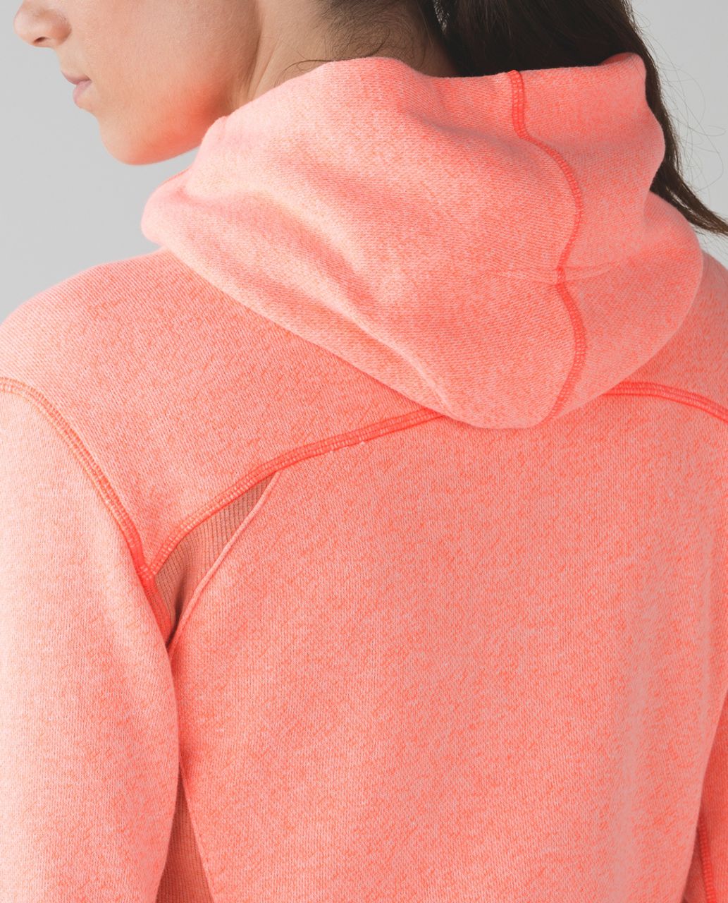 Lululemon On The Daily Hoodie *Cotton - Heathered Grapefruit / Heathered Plush Peach