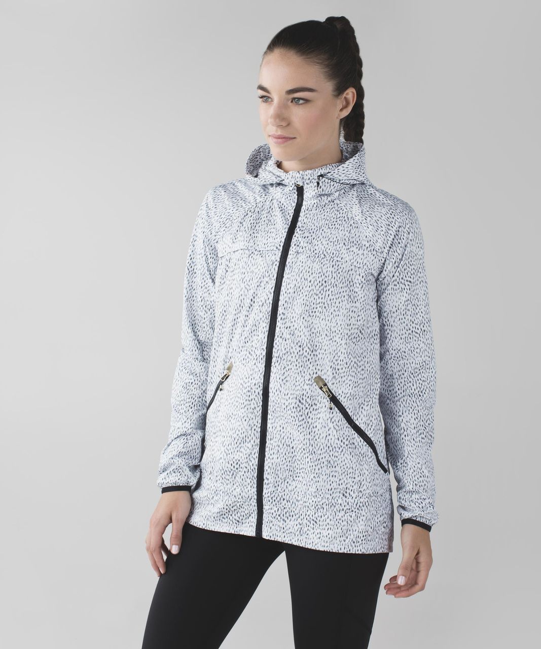 Lululemon Miss Misty Jacket II - Dottie Dash White Black