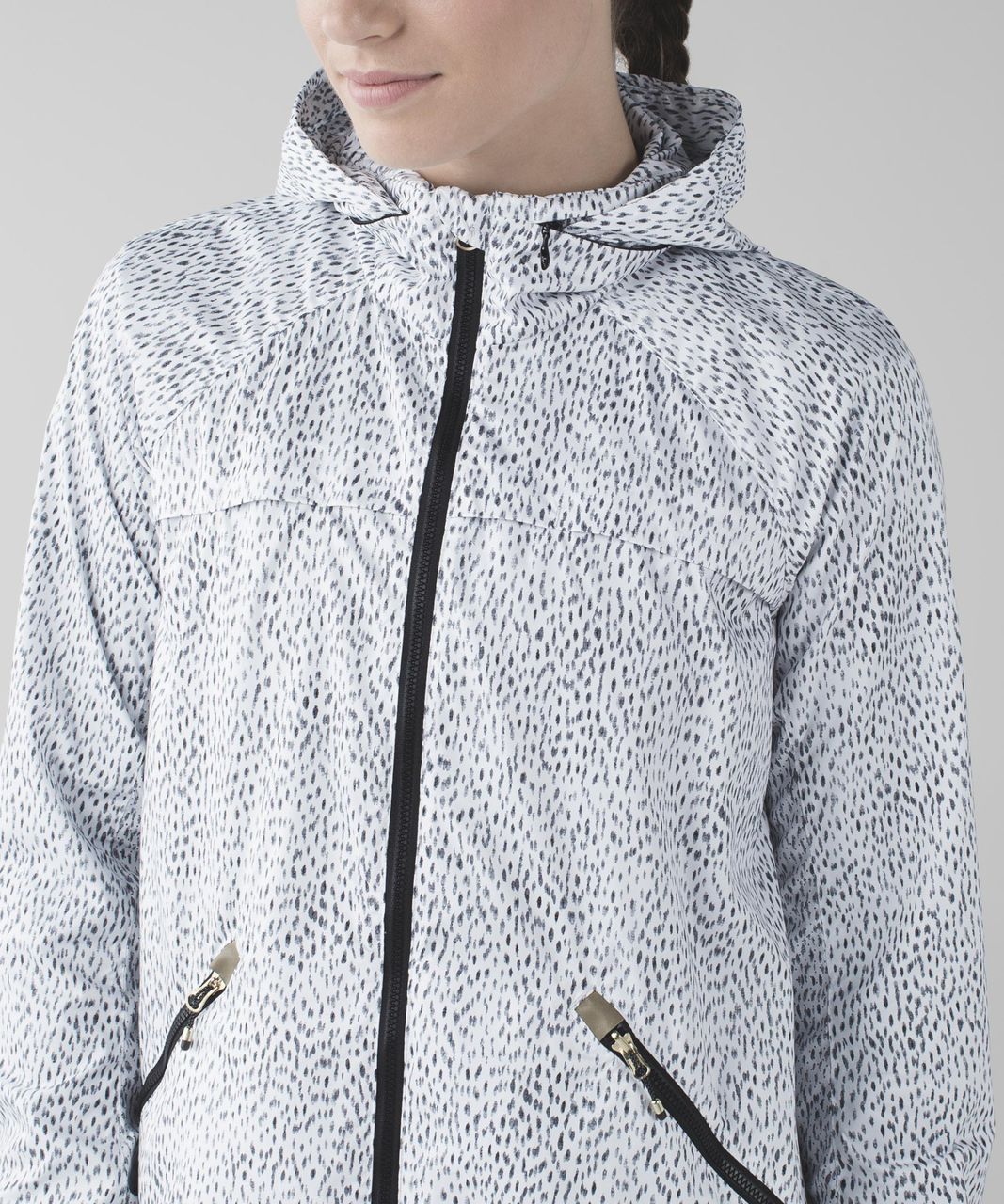 Lululemon Miss Misty Jacket II - Dottie Dash White Black