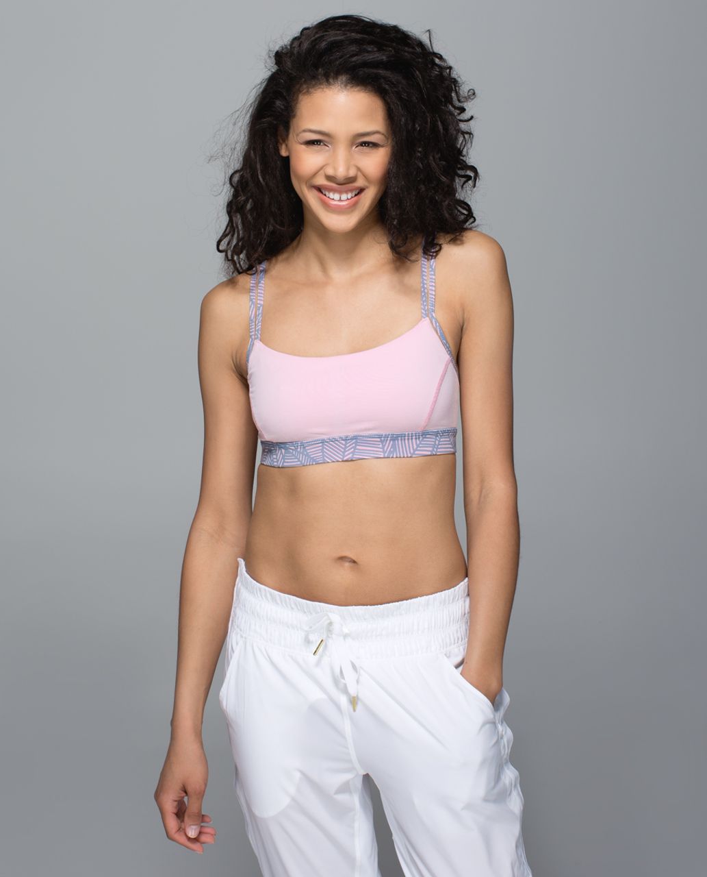 Lululemon Straight Up Bra - Blush Quartz / Banana Leaf Blush Quartz - lulu  fanatics