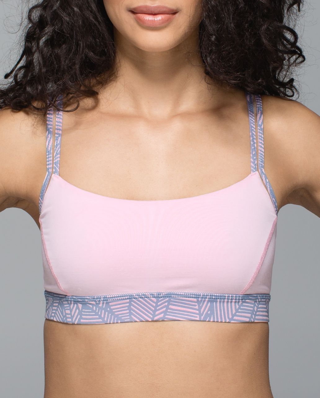 Lululemon Straight Up Bra - Blush Quartz / Banana Leaf Blush Quartz