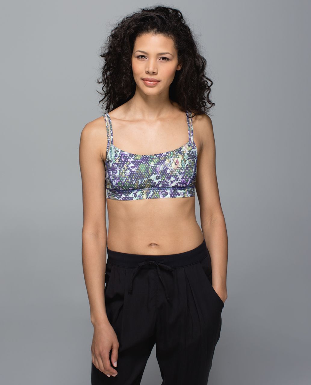 Criss Cross Sports Bra - Hot Pink Floral | MT SPORT