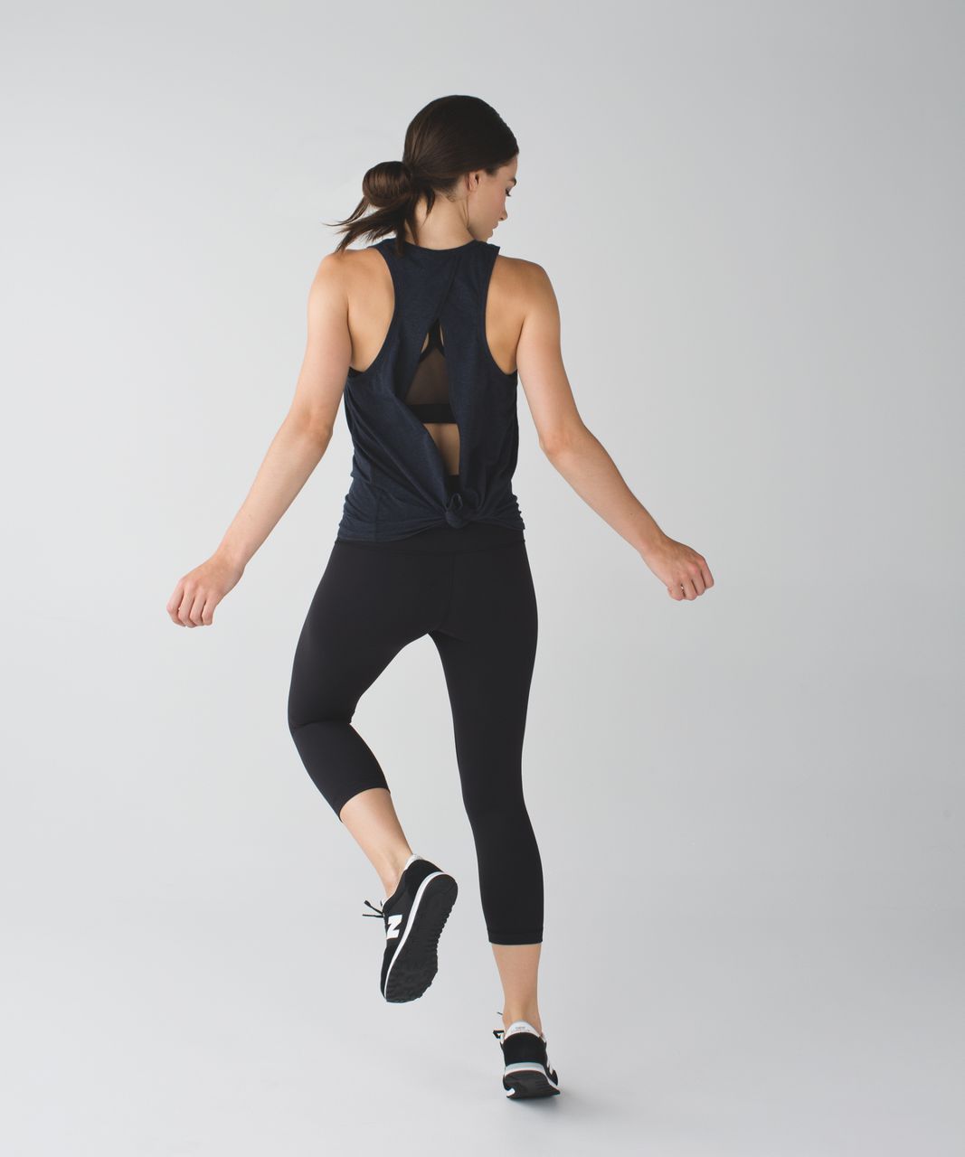 Lululemon Wunder Under Crop II *Full-On Luon (Roll Down) - Black - lulu  fanatics