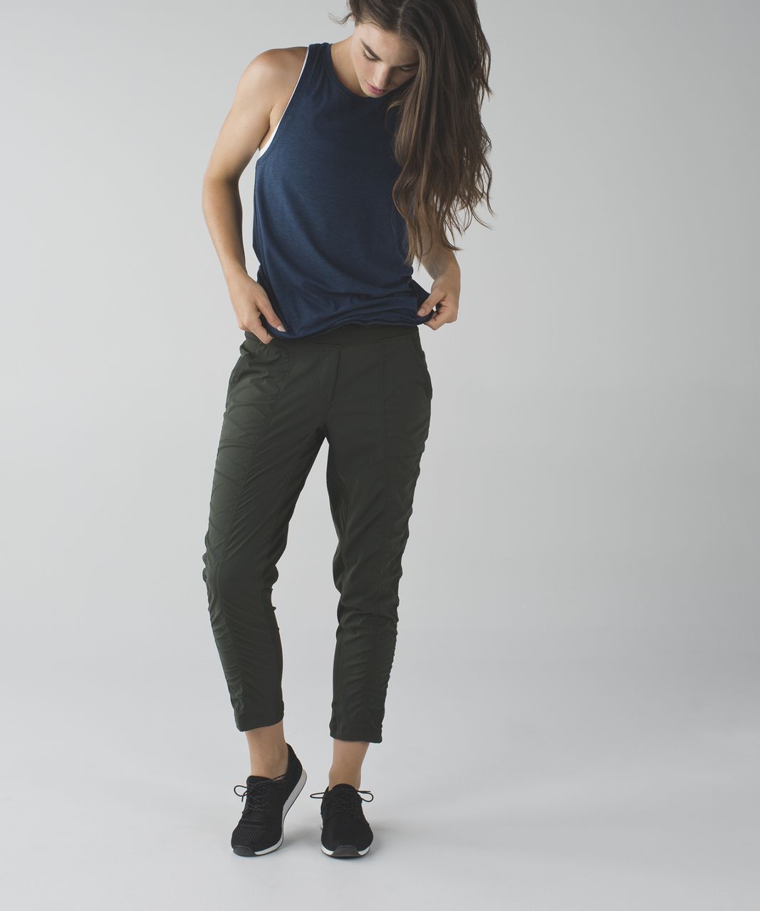 Lululemon Street To Studio Pant II *Unlined 28 - Barracks Green - lulu  fanatics