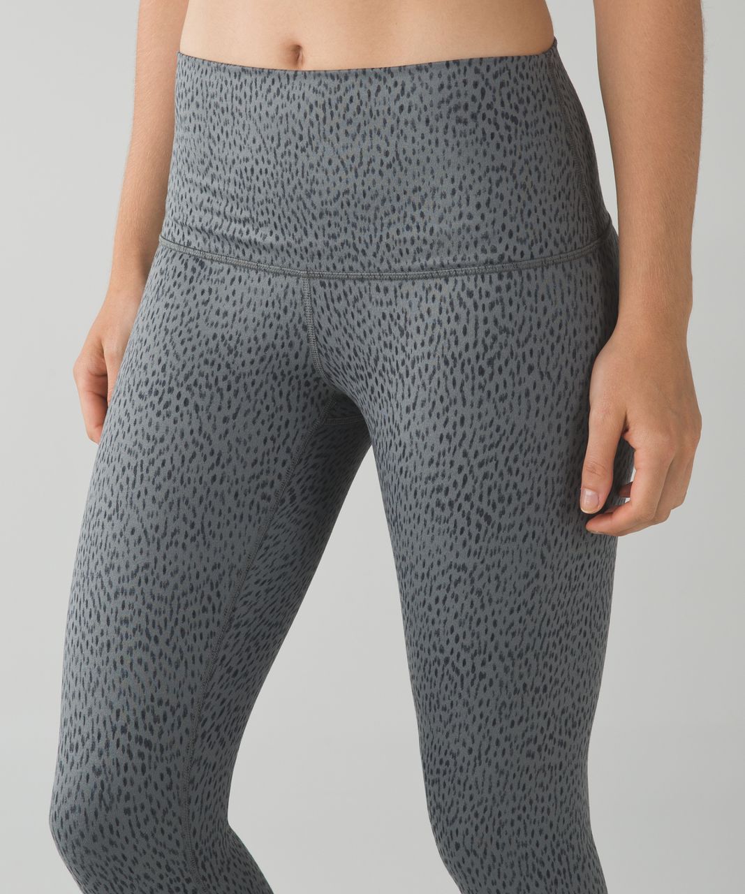 Lululemon Wunder Under Pant *Cotton (Roll Down) - Heathered Bark Chocolate  - lulu fanatics